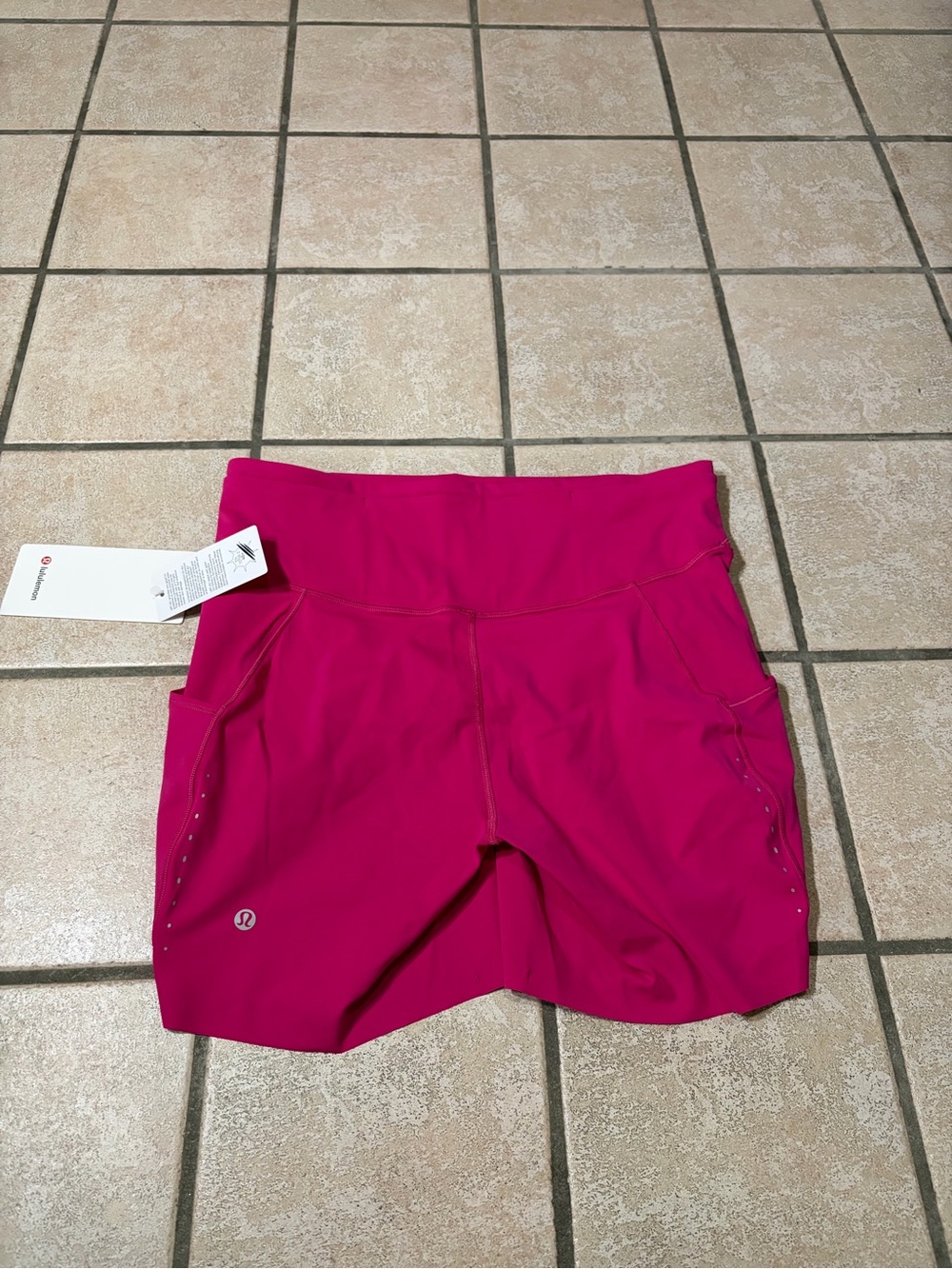 NWT Lululemon Fast and Free High-Rise Short 6" *Pockets (Pink Flare) Size 12 - Picture 9 of 9